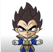 Most dragon ball z characters can be drawn using these basic shapes and proportions. How To Draw Chibi Vegeta From Dragon Ball Z