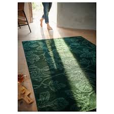 Hildigard Rug Low Pile Green Ikea Emerald Green Rug Rugs Green Rug Bedroom