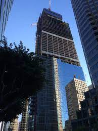 Korean Air Intercontinental Hotel Tower Under Construction Downtown Los Angeles Intercontinental Hotel Downtown Los Angeles Skyscraper