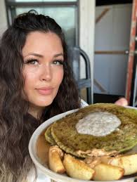 Oat banana pancakes and chai tea from Chef G's.