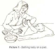 There are 3 lines of defense: Bathing Your Baby