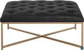 Ottilie square leather coffee table. Mixt Vintage Black Leather Endall Square Ottoman From Sunpan Coleman Furniture