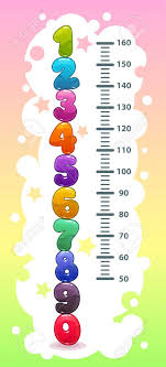 Kids Height Chart With Funny Cartoon Colorful Numbers