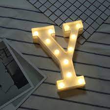 Total number of letters in the alphabet. Alphabet Led Letter Lights Light Up White Plastic Letters Standing Hanging Y Fruugo De