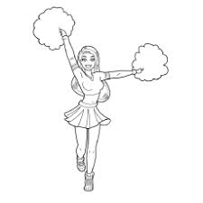 Check spelling or type a new query. 25 Beautiful Free Printable Cheerleading Coloring Pages Online