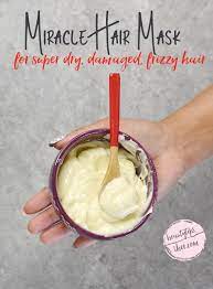 Miracle Hair Mask For Super Damaged Dry Frizzy Hair In Just 30 Minutes Dry Frizzy Hair Hair Mask Frizzy Hair