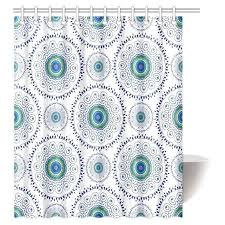 Mypop Feather Peacock Shower Curtain Home Decor Indian Floral Mandala Form Made With Digital Folded Radiant Forms Indian Home Decor Indian Decor Boho Bathroom