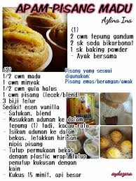 Apam Pisang Madu Pisang Biskut Madu