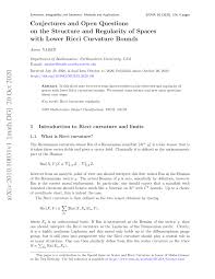 PDF) Conjectures and Open Questions