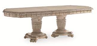At alison craig home furnishings we have dining room furniture to fit any home, whether it's a simple dining room or an elaborate formal dining room. Schnadig Empire Ii Wooden Top Double Pedestal Dining Table Fmg Local Home Furnishing Dining Tables