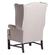 Helping sellers understand their audience. Comfort Pointe Chippendale Wing Chair In Jitterbug Off White Linen Fabric 8000 01