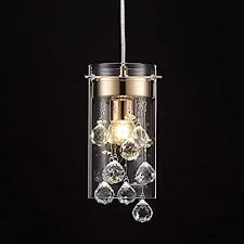 Amazon Com Modern French Gold Crystal Pendant Light Fixture For Kitchen Island Glass Shade Adj Crystal Pendant Lighting Pendant Light Fixtures Ceiling Hanging