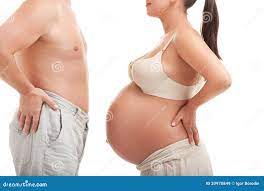 Mature Pregnant Woman with Her Husband Stock Image - Image of love, family:  20970849