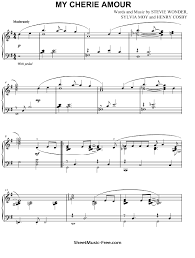 My Cherie Amour Sheet Music Stevie Wonder Sheetmusic Free Com