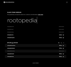 Squarespace Domains Intro Text Large Search Field With Realtime Results Populating In A List Below Landing Page Design Squarespace Page Design