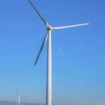 Tubular Steel Wind Turbine Tower in a Desert at California ...