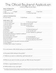 Well, it can be kind of interesting to listen. 12 Boyfriend Application Ideas Boyfriend Application Application Dating Application