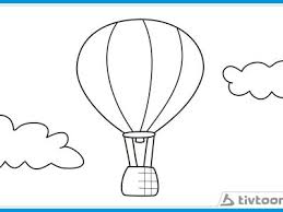 Setelah membuat sketsa kendaraan menjadi gambar, maka gambar siap disempurnakan dengan cara. Mewarnai Gambar Balon Udara