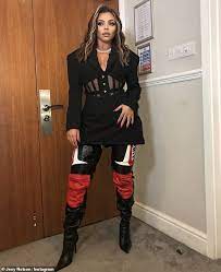 Little mix band zum kleinen preis hier bestellen. Jesy Nelson Sizzles In Plunging Black Dress And Leather Pants After Sweet Melody Debut Fr24 News English
