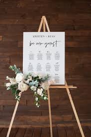 printable wedding seating chart modern seating plan