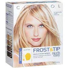 Clairol Nice N Easy Frost Tip Original Hair Highlighting Kit Walmart Com Hair Kit Highlight Hair Dye Blonde Highlights