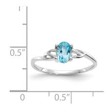 I'll take a ruby, please! Ring Gemstone 10k Gold Genuine Blue Topaz December Birthstone Ring White Gold Walmart Com Walmart Com