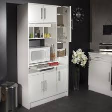 Buffet Micro Ondes 6 Portes 1 Tiroir 4 Niches L91xp40xh180cm Simply Diseno De Interiores