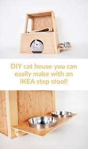 Diy Cat House You Can Easily Make With An Ikea Step Stool Ikea Hackers Cat House Diy Cat Diy Cat House