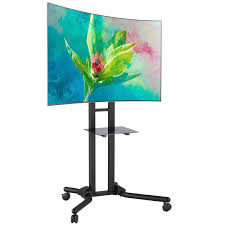 Finding the best tv stand size is all about figuring out the width of your tv. Fs1040 2m Tall Tv Trolley Floor Stand For 40 64 Led Lcd Tvs Glass Shelves