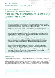 How much is the tanf cash assistance payment? Guidance Note Data Responsibility In Cash And Voucher Assistance The Centre For Humanitarian Data