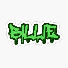 Billie eilish name logo png : Billie Eilish Stickers Redbubble