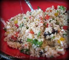 How to cook near east couscous. Whole Foods Mediterranean Couscous Salad And Broccoli Crunch Salad My Version Picky Palate