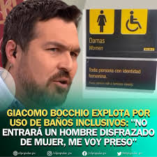 🔴 ¡EN CONTRA TOTALMENTE! Giacomo Bocchio se mostró enfurecido con que los  baños ahora sean inclusivos y admitió que sería capaz de ir preso para  impedir que esto ocurra. ¿Cuál es la