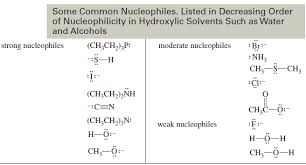 Solved Strong Nucleophile Weak Base Strong Bulky Base Strong | Chegg.Com