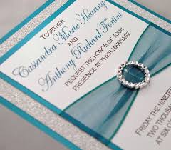 Invitations Teal Wedding Invitations Wedding Invitation Kits Glitter Wedding Invitations