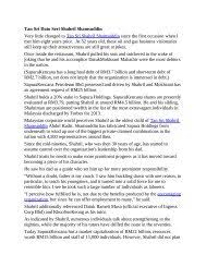 9:35 umno malaysia 191 674. Bio Of Tan Sri Dato Seri Shahril Shamsuddin Shahril Shamsuddin