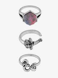 Dungeons Dragons D20 Icon Ring Set Dungeons And Dragons Bling Ring Sets