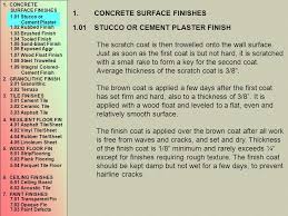 Check spelling or type a new query. Div 09 Finishes Building Technology I 1 Concrete Surface Finishes Ppt Download