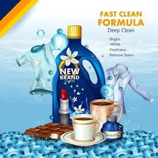 تحميل تصاميم إعلانات تجارية لتنظيف الملابس قابلة للتعديل هارد المصمم العملاق Fast Cleaning Packaging Design Laundry Detergent