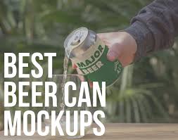 A collection of best and fine free psd mockups for designers to present their designs in realistic view; 16 Best Beer Can Mockups Generator Psd 2021 Ultida