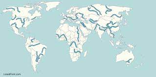 The map above is a political map of the world centered on europe and africa. Test Your Geography Knowledge World Rivers Lizard Point Quizzes