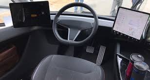 The tesla semi further separates itself from conventional semis with its interior. Tesla Semi Cockpit Details Revealed In Clearest Interior Pictures Yet