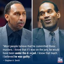 COMPLICATED LEGACY: Broadcaster Stephen A. Smith weighs in after O.J.  Simpson's death sparks a variety of mixed reactions across the sports  world. He speaks out: https://trib.al/lcEXymo