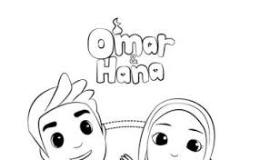 Omar dan hana coloring page. Omar Dan Hana Coloring Pages Malaybibo