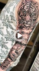 Full Hand Tattoo For Man And Woman Tatouage De Lion Sur Le Bras Tatouage Bras Animal Tatouage Cool