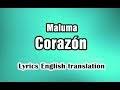 Maluma] tú me partiste el corazón (ay mi corazón) pero mi amor no hay problema, no, no ahora puedo regalar (ya que, ya que), un pedacito a cada nena sólo un pedacito. Mp3 ØªØ­Ù…ÙŠÙ„ Maluma Corazon Lyrics English And Spanish Portuguese Ft Nego Do Borel Translation Ø£ØºÙ†ÙŠØ© ØªØ­Ù…ÙŠÙ„ Ù…ÙˆØ³ÙŠÙ‚Ù‰