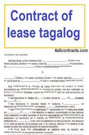 Pag makitid ang kumot, magtiis kang mamaluktot. Contract Of Lease Tagalog In Doc Lease Agreement Free Printable Rental Agreement Templates Tagalog