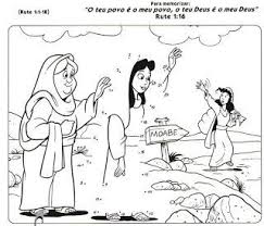 Coloring Pages For Children On The Story Of Ruth And Naomi Catequese Criancas Aulas Da Escola Dominical Desenhos Biblicos