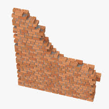 Brick Wall Section 02 3d Model Ad Wall Brick Section Model Brick Wall Brick Wall