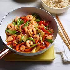 Sizzling Garlic Prawn Stir-Fry Recipe | Sainsbury`s Magazine